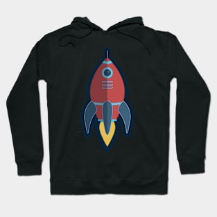 Rocketship to the moon Hoodie